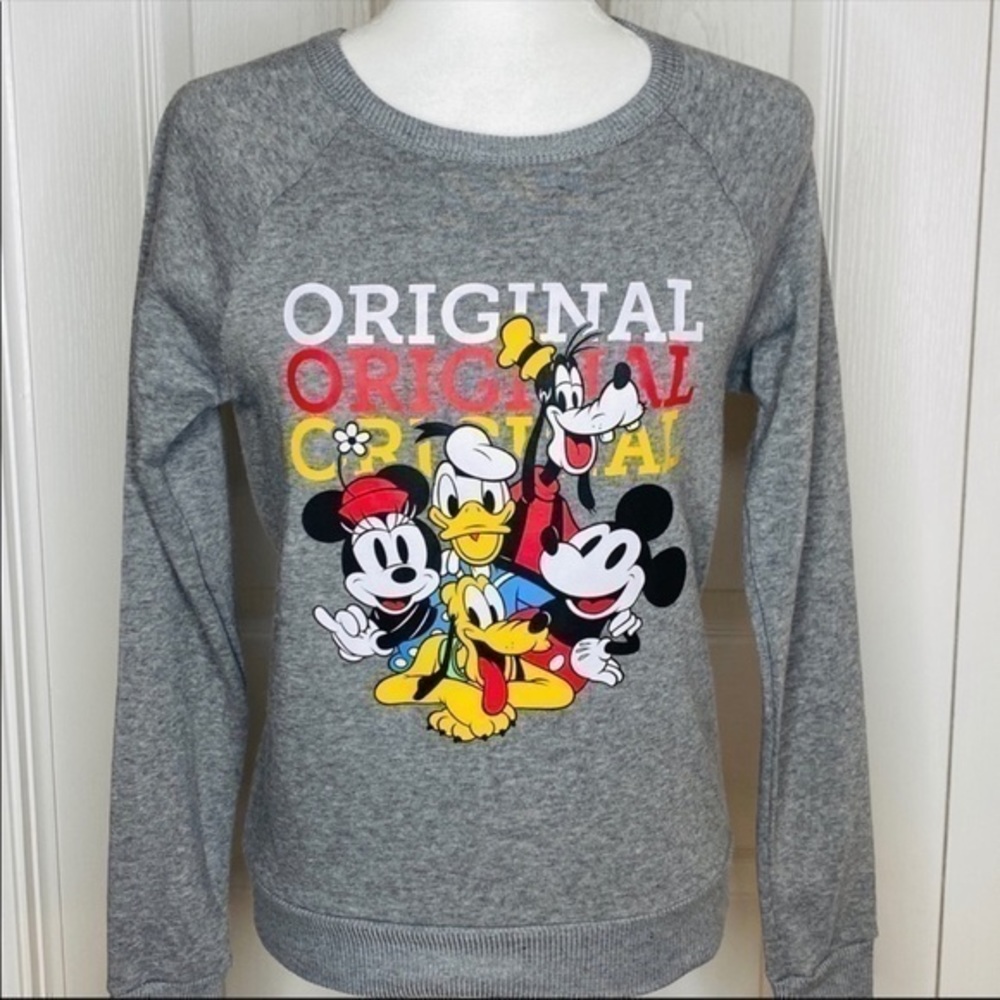 DISNEY Medium Gray Sweatshirt Top NWT - Picture 10 of 10
